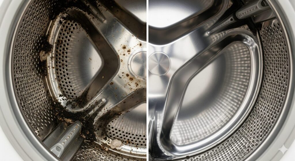 nanobubble laundry hose no effect conditions 「ナノバブル洗濯ホースは効果ない」は嘘?効果が出る条件を、汚れた洗濯槽と綺麗な洗濯槽の比較画像で分かりやすく解説。