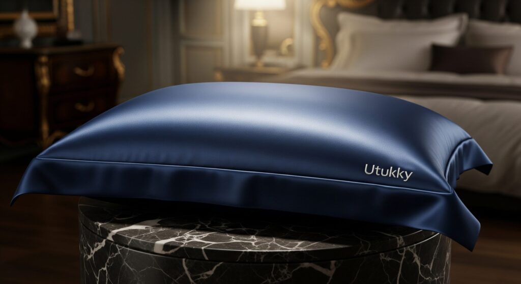 silk pillow cover no effect conclusion utukky 「効果ない」は嘘と結論づける、おすすめのUtukkyシルク枕カバー。高級感のある製品イメージで、その品質を伝えます。