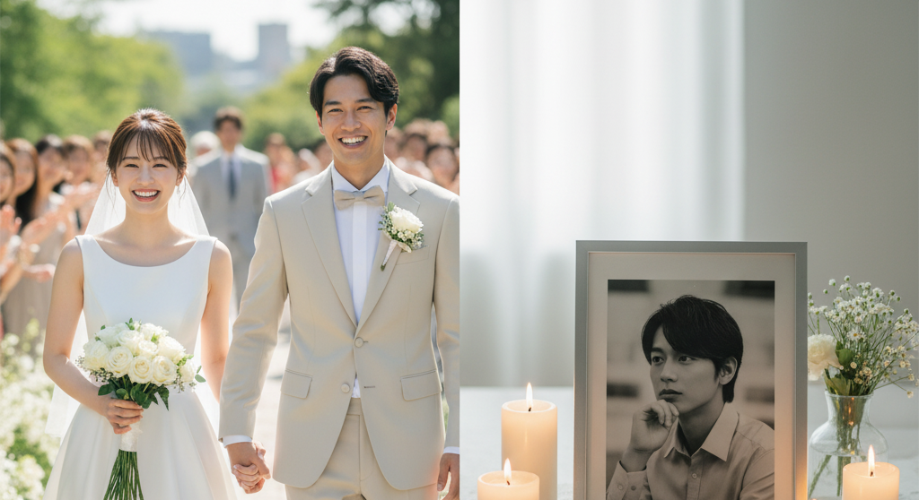 itagaki mizuki matsui airi summary 1 板垣瑞生と松井愛莉の熱愛説のまとめとして、それぞれの現在の状況(松井愛莉の結婚と板垣瑞生の逝去)を象徴する対比的な画像を並べたもの。