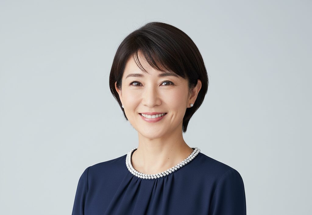 2025年現在も活躍する内田有紀の最新の活動状況を示す、凛とした表情のポートレート。