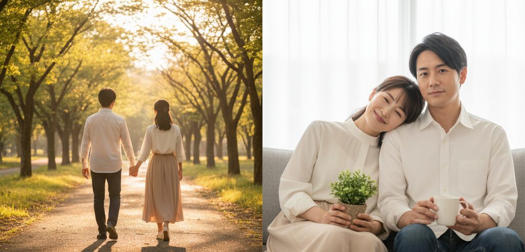 内田有紀とパートナー柏原崇の2025年現在の関係性、結婚しない理由、子供の有無を解説する記事のアイキャッチ画像。